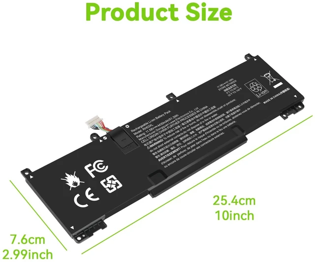 Alt view image 6 of 7 - 51.3Wh RH03XL Battery Replacement for HP EliteBook 640 G9 G10/650 G10/655 G10 Probook 440 G10/445 G10 G10/450 G9 G10/455 G10/460