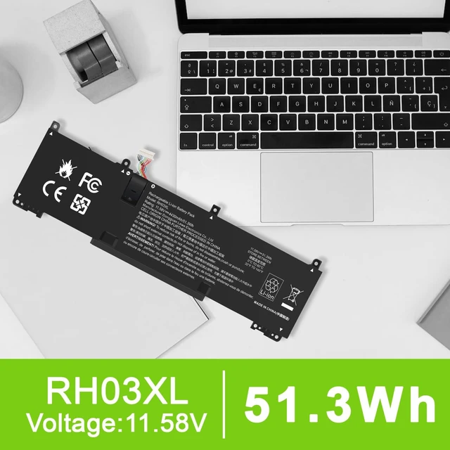 Alt view image 7 of 7 - 51.3Wh RH03XL Battery Replacement for HP EliteBook 640 G9 G10/650 G10/655 G10 Probook 440 G10/445 G10 G10/450 G9 G10/455 G10/460