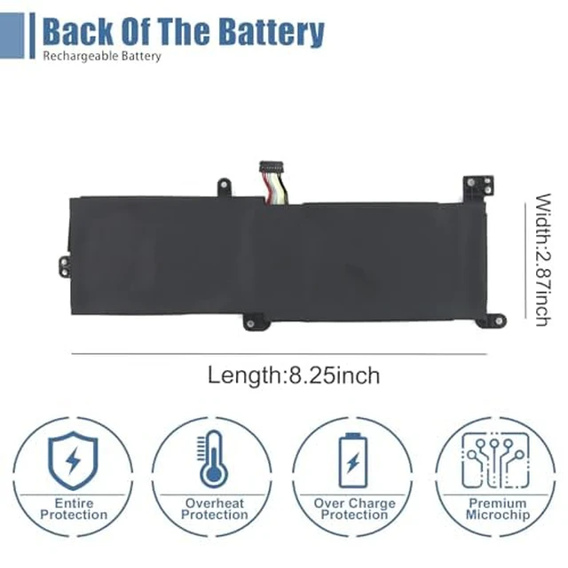 Alt view image 5 of 7 - L16C2PB2 Laptop Battery Compatible with Lenovo IdeaPad S145-14API/15API 320-14AST/14IAP/14IKB 320-15ABR/15AST/15IAP Series Notebook L16S2PB1 L16C2PB1 L17L2PF1 L17M2PB7 L16L2PB2 L16M2PB2
