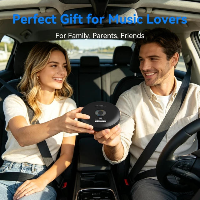 Alt view image 7 of 7 - CD Player for Car, External Portable Car CD Player with USB Plug and PlayLossless Sound Quality