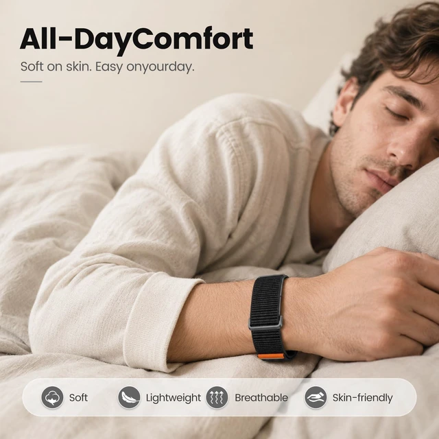 Alt view image 3 of 7 - Nylon Sport Band Compatible with Google Fitbit Air, Adjustable Hook-and-Loop Replacement Strap with Metal Frame Case, Soft Breathable Woven Wristband for Men and Women
