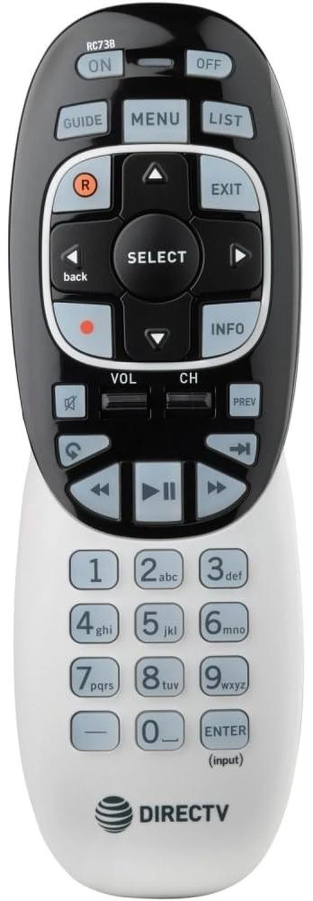 Alt view image 2 of 5 - DirecTV RC73B Universal Backlit Remote Backlit replacement remote for compatible DirecTV receivers with familiar navigation and device controls
