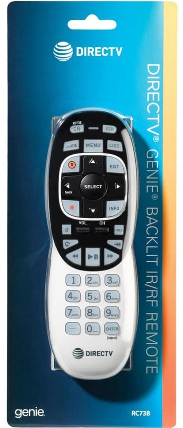 Alt view image 4 of 5 - DirecTV RC73B Universal Backlit Remote Backlit replacement remote for compatible DirecTV receivers with familiar navigation and device controls