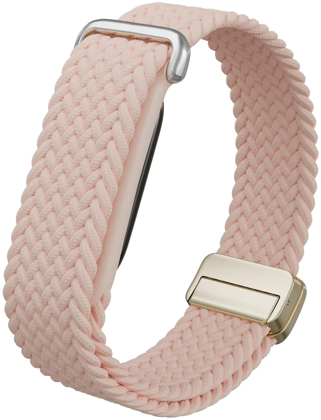 Main image of Magnetic Braided Band Compatible with Google Fitbit Air Magnetic Closure Braided Woven Design Adjustable Fit Soft Daily Wear