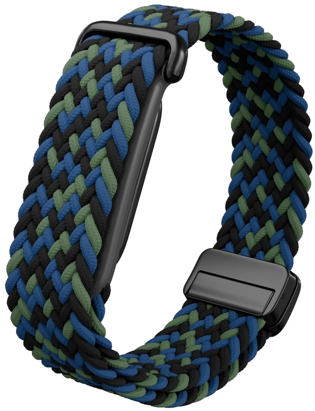 Main image of Magnetic Braided Band Compatible with Google Fitbit Air Magnetic Closure Braided Woven Design Adjustable Fit Soft Daily Wear