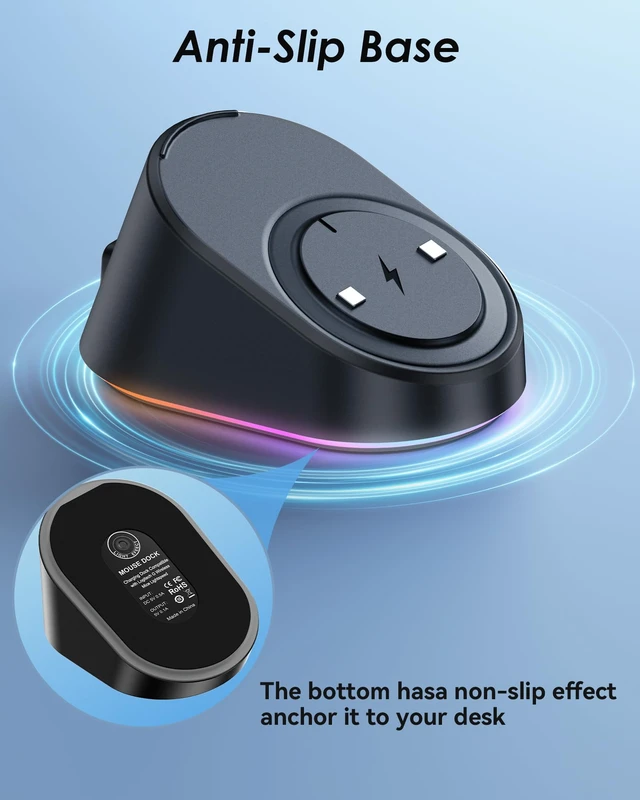 Alt view image 4 of 7 - Charging Dock for Logitech G502/G502X/G502X Plus Lightspeed, G Pro X Superlight 2 DEX/Superlight 2/1, G703, G903, G403 Lightspeed and G PRO Computer Mice, Wireless Mice Charging Dock with RGB Light
