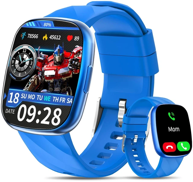 Main image of Kids Smart Watch for Boys & Girls,1.78" HD Touchscreen Fitness Tracker with Heart Rate & Sleep Monitor,IP68 Sports Activity Watch with Pedometer, Birthday Gift for 5-16 Year Olds,Blue