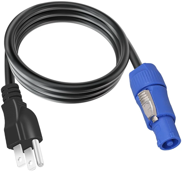 Main image of 3-Prong NEMA 5-15P to PowerCON Cable 20A 3 Pin PowerCon Input Connector to NEMA 5-15P Connector Cord 16AWG for Outdoor Stage Light LED Screen-1.2M/3.9FT