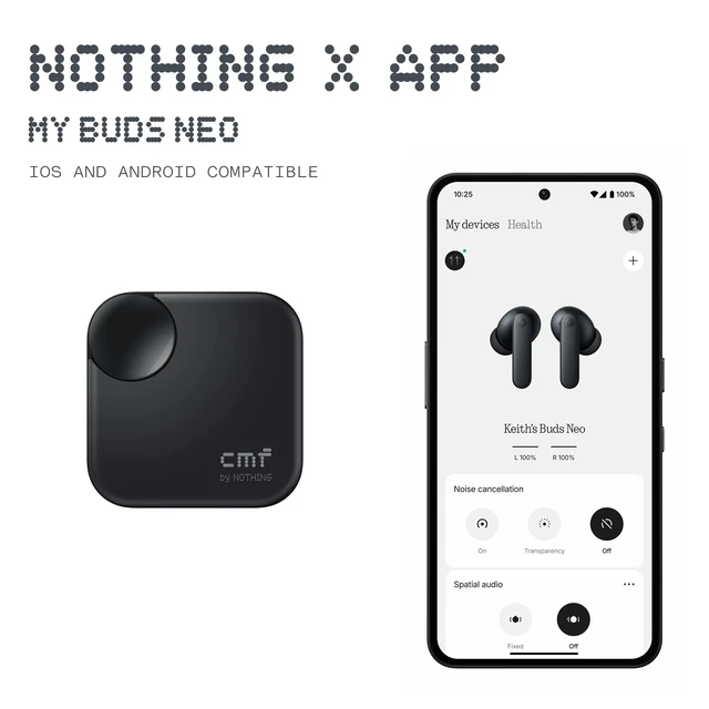 Alt view image 7 of 7 - Buds Neo, True Wireless Earbuds, 52H Playtime, Dark Blue 35dB Active Noise Cancelling, Bluetooth 6.0, Water-Resistant, 4 Mics for Clear Calls, Spatial Audio&EQ, Customizable via App