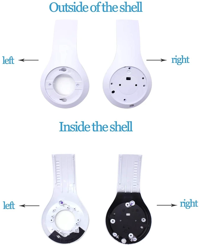 Alt view image 2 of 6 - Replacement Earphone Shell & Inner Shell - Studio3.0 Compatible - White - Durable & Sturdy - Repair & Replacement Parts