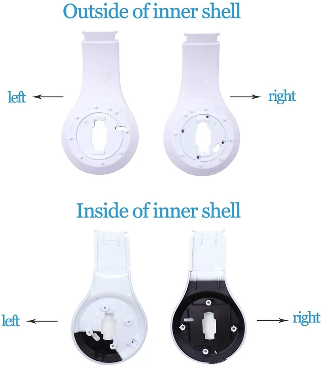 Alt view image 5 of 6 - Replacement Earphone Shell & Inner Shell - Studio3.0 Compatible - White - Durable & Sturdy - Repair & Replacement Parts