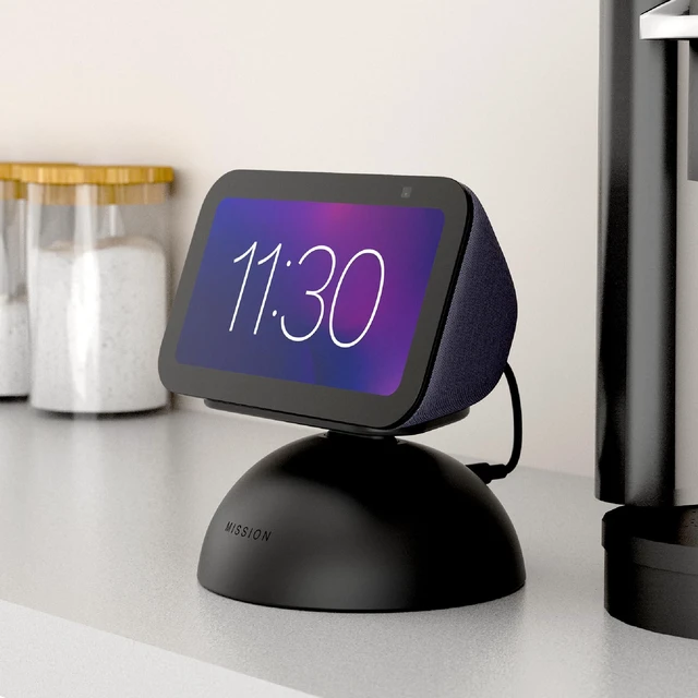 Alt view image 3 of 7 - 2-in-1 Tilt & Battery Stand for Echo Show 5 (3rd Gen, 2023 Release) (Make Your Echo Show Portable) - Charcoal Black