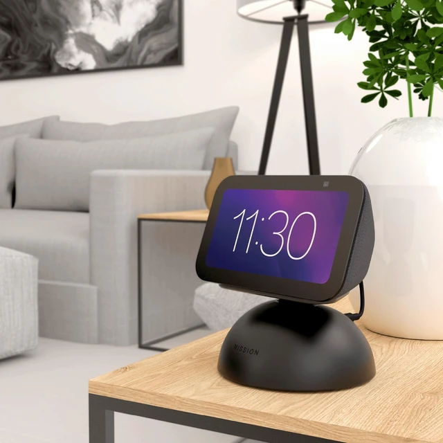 Alt view image 6 of 7 - 2-in-1 Tilt & Battery Stand for Echo Show 5 (3rd Gen, 2023 Release) (Make Your Echo Show Portable) - Charcoal Black