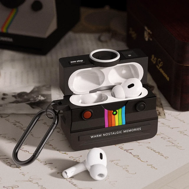 Alt view image 6 of 7 - Case for Apple AirPods Pro 2 Cases with Camera Cover Compatible Anti-Drop Silicone Cover AirPods Pro Accessories Kit Cleaning Tools for Earbuds Keychain Earphone Cases (Black, Airpods Pro 2/1 Case)