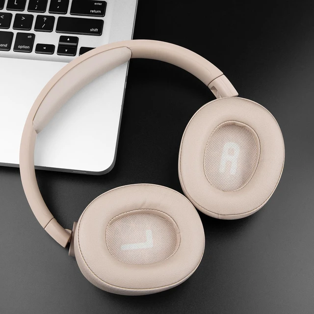 Alt view image 7 of 7 - Earpads Replacement for JBL Tune 700BT, 710BT, 720BT, 750BTNC, 760NC, 770NC Wireless Over-Ear Headphones, Ear Pads Cushions with Soft Protein Leather and High-Density Foam - Sand Dune