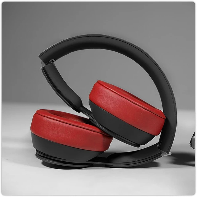 Alt view image 7 of 7 - Replacement Ear Pads for Beats Solo 2 & Solo 3 Wired & Wireless Headphones, Ear Cushions, Ear Cups Cover Repair Parts (Red)