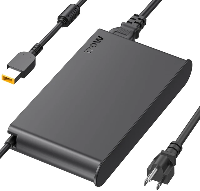 Main image of 170W Laptop Charger for Lenovo Legion Slim 5 5i ThinkPad P1 P16 P70 P71 P72 P73 P51 P52 IdeaPad Pro 5 5i Yoga Pro 9i Lenovo LOQ ADL170SCC3A 4X20S56697 ADL170SDC3A ADL170SLC3A 20V 8.5A AC Adapter Cord