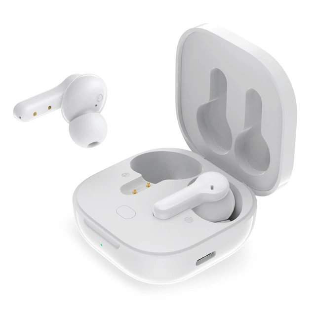 Alt view image 4 of 7 - T13 True Wireless Earbuds Bluetooth 5.1 Headphones Touch Control with Charging Case Waterproof Stereo Earphones in-Ear Built-in Mic Headset 40H Playtime (White)