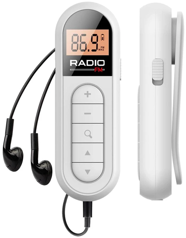 Main image of MI03 Pocket FM Radio Portable with Clip Rechargeable -Black Long Battery Life, Auto Scan, Lock Key, Backlight, Sleep Timer,Digital Mini Radio,for Walking,FM Receiver