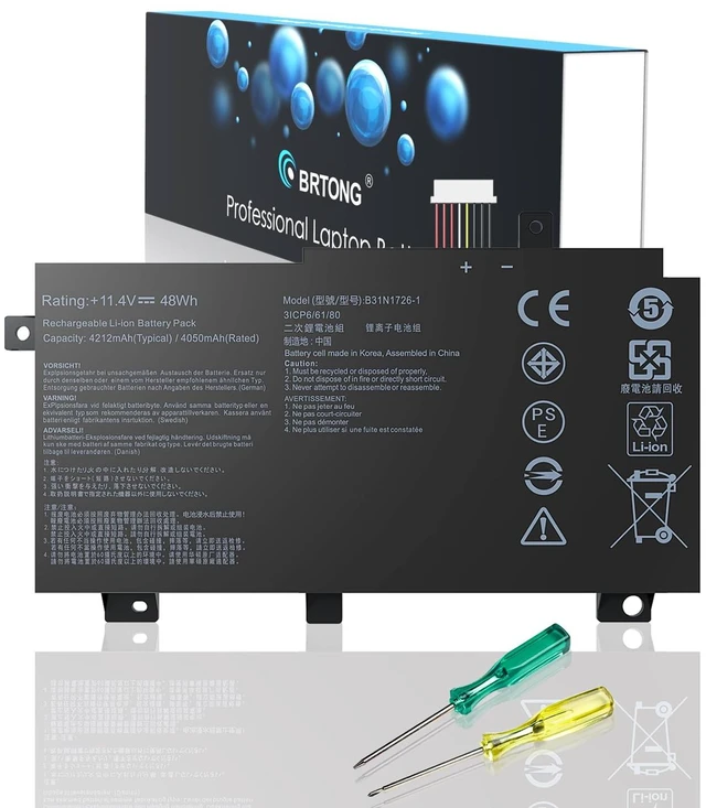 Main image of B31N1726 Battery Replacement for Asus Laptop FX80 FX86 TUF FX505GT FX505GM FX505GE FX505GD FX505DT FX505DV FX505DY FX505 FX504GD FX504GE FX504GM FX504G FFX80 FX80GD FX80G A41LK9H B31BNEH