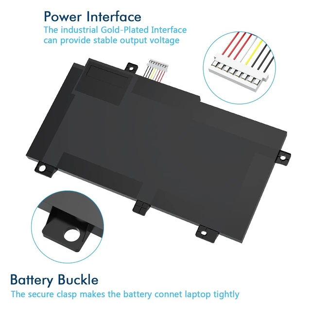 Alt view image 5 of 7 - B31N1726 Battery Replacement for Asus Laptop FX80 FX86 TUF FX505GT FX505GM FX505GE FX505GD FX505DT FX505DV FX505DY FX505 FX504GD FX504GE FX504GM FX504G FFX80 FX80GD FX80G A41LK9H B31BNEH