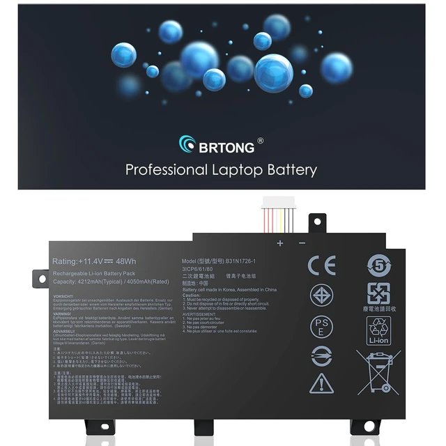 Alt view image 7 of 7 - B31N1726 Battery Replacement for Asus Laptop FX80 FX86 TUF FX505GT FX505GM FX505GE FX505GD FX505DT FX505DV FX505DY FX505 FX504GD FX504GE FX504GM FX504G FFX80 FX80GD FX80G A41LK9H B31BNEH