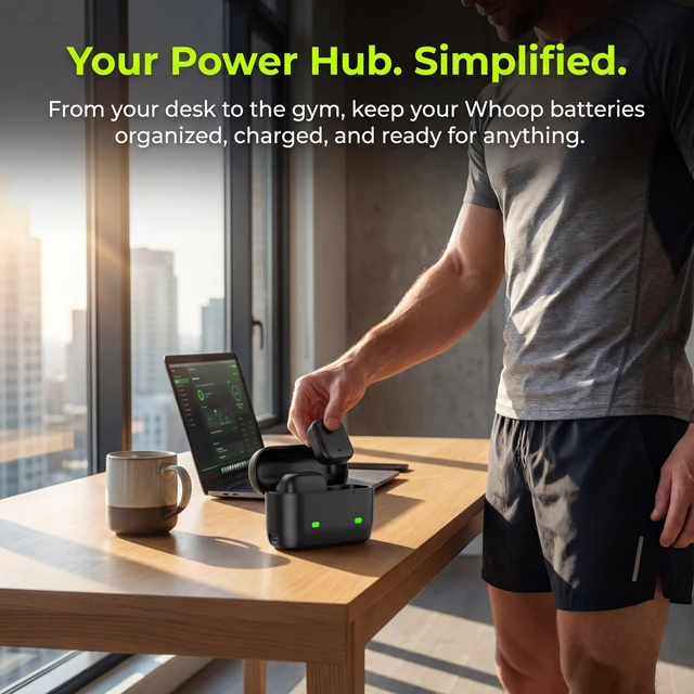 Alt view image 4 of 7 - Charger for Whoop 5.0 One & 4.0, Peak, Life/MG Basic(Battery NOT Included) Portable Charger for Whoop 5.0/MG for Whoop Battery Pack 4.0