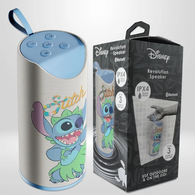 Alt view image 7 of 7 - Stitch Speaker - Disney Lilo and Stitch Bluetooth Speaker, Splashproof, 3H Playtime, SD Slot/FM Radio, Stitch Hula Dancing, Portable Gift for Girls/Women/Men/Fans