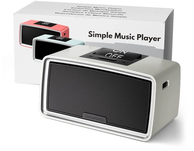 Main image of Simple Music Player for Seniors & Elderly, MP3 Player with Large Button 32GB TF Card, Adjustable Volume, Playback Memory & One-Touch Play for Dementia, Alzheimer's & Visually Impaired, Gray