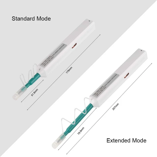 Alt view image 4 of 5 - Fiber Optic Cleaning Pen, 5 PCS SC/FC/ST 2.5mm Ferrule Connectors Fiber Cleaner, Cleans Over 800 Times
