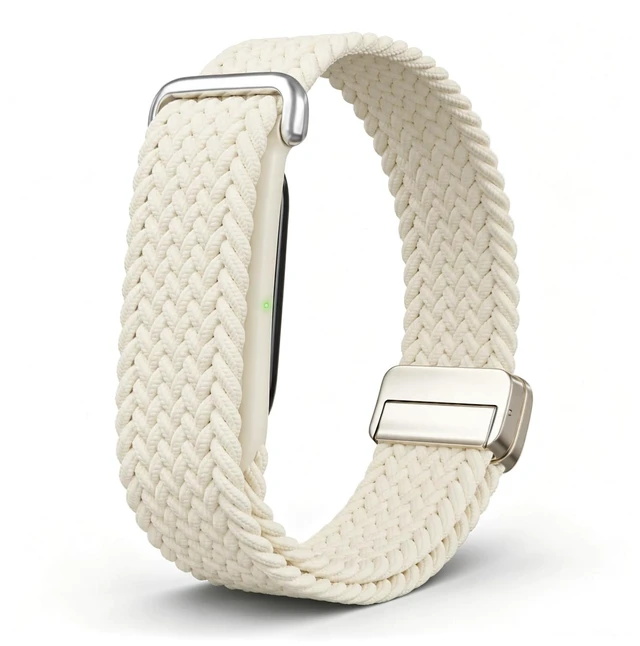 Main image of Magnetic Elastic Braided Band Compatible with Google Fitbit Air Band Nylon Adjustable Replacement Strap for Fit bit Air Band, Soft Breathable Stretch Woven Wristband for Women Men, Hand Washable