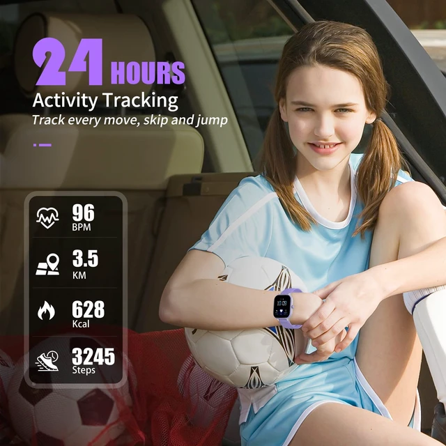 Alt view image 2 of 7 - Kids Watch, IP68 Waterproof Smart Watch with 19 Sport Modes, Pedometer, 19 Sports Modes, Great Tracker Gift for Kids