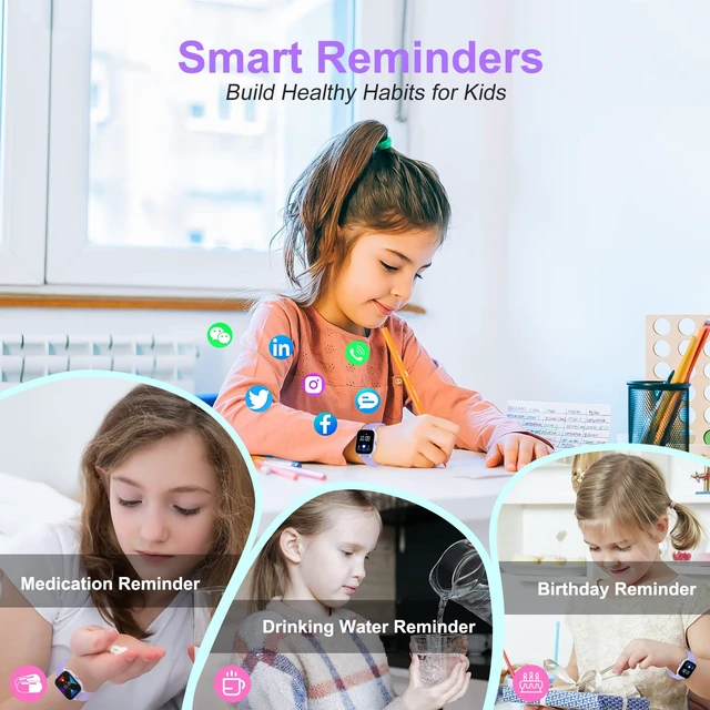 Alt view image 6 of 7 - Kids Watch, IP68 Waterproof Smart Watch with 19 Sport Modes, Pedometer, 19 Sports Modes, Great Tracker Gift for Kids