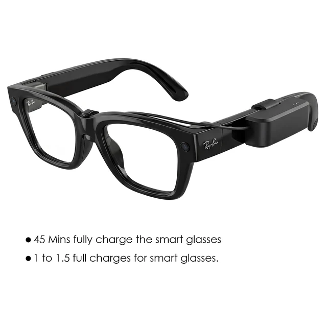 Alt view image 4 of 7 - Battery Pack Charger for RayBan Meta Display, Portable Charger for Meta Glasses Accessories, Wearable Mini Power Bank for Meta Display