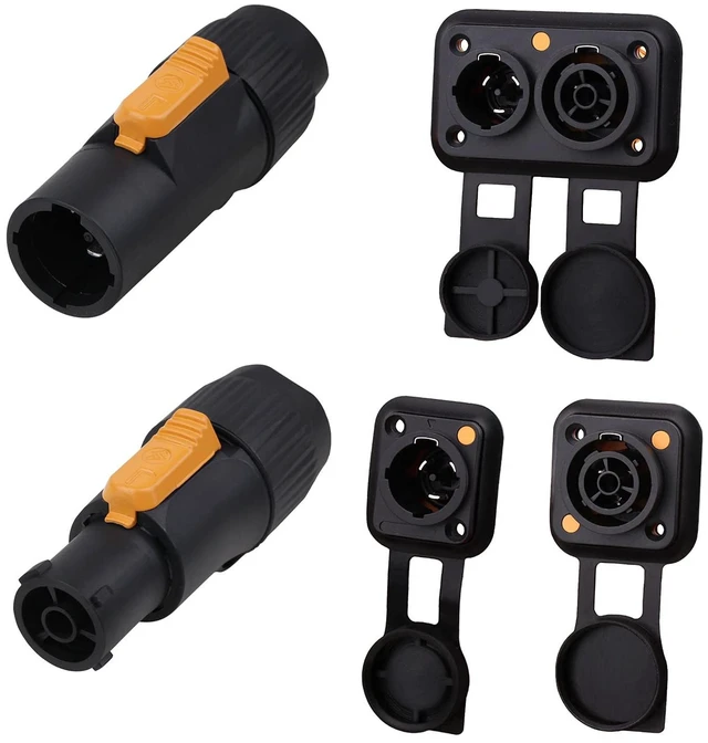 Alt view image 5 of 5 - 3Ft Professional Compatible powerCON True1 Male to Female Power True 14WAG Extension Cable Compatible with NAC3FX NAC3MX NAC3MPX NAC3FPX Series Power Connector(3-Ft, 1 Pack)