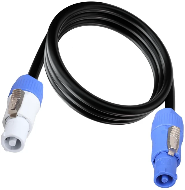 Main image of PowerCon Power Cable 12AWG 3 Pin PowerCon Cable Extension Cable,1M/3FT 3-Pin PowerCon Input to Output for LED Screen Beam Moving Head Light, Stage Light Power,Audio Video Equipment & More