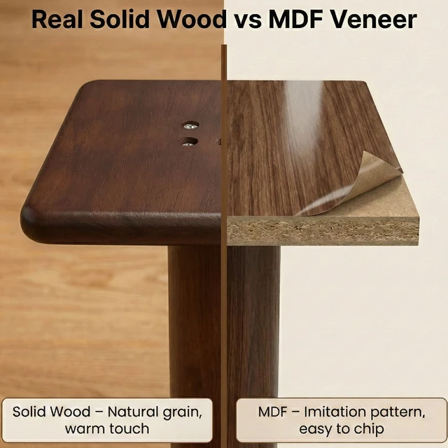 Alt view image 4 of 7 - Desktop Speaker Stands Made of Pure Solid Wood, Natural Style, 360° Rotatable Top Plate, Suitable for Medium/Large Tabletop Speakers and Studio Monitors (Walnut Brown Finish_DSS9(9 inch))