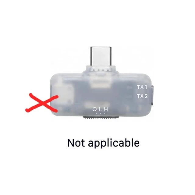 Alt view image 3 of 6 - for Microphone Receiver Type-C to Lighting Adapter, USB-C to Lighting Converter for DJI Mic Mini,Mic 2,Mic 3 Compatible with i-Phone 14/13/12/11, XS Mac, PC (2pcs)