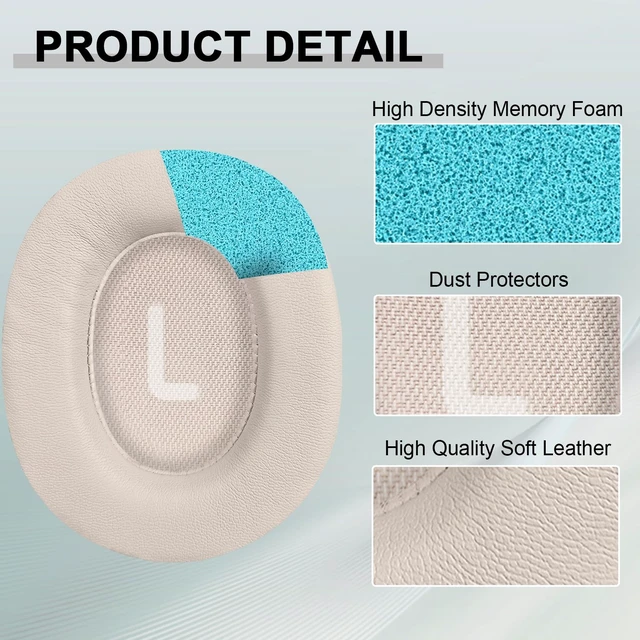 Alt view image 5 of 7 - Replacement Ear Pads for JBL Tune 700(700BT)/710(710BT)/720(720BT)/750(750BT,750BTNC)/760(760NC)/770(770NC) Headphones, Headset Ear Cushions, Headset Earpads, Ear Cups Cover (Pink)