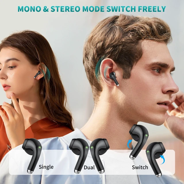 Alt view image 7 of 7 - Wireless Earbuds Headphone for Samsung Galaxy S26 Ultra S25 S24 S23 Bluetooth 5.3 Earbuds Noise Isolation Earphones for iPhone 16 17 18 Pro Max Duo 15 14 13 12 HiFi Stereo Headset for Galaxy