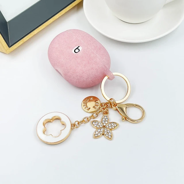 Alt view image 2 of 7 - Case Compatible with Beats Studio Buds (2021) / Beats Studio Buds + (2023) Silicone Protective Case for Beats Wireless Earbuds with Keychain (Rose Gold)