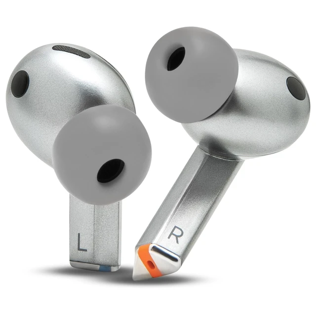 Alt view image 7 of 7 - TipZ Galaxy - Memory Foam Ear Tips for Samsung Galaxy Buds Pro 3 & Pro 4 Made by Wicked Cushions Improved Comfort, Tighter Seal & Better Foam Rebound Time Grey