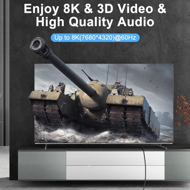 Alt view image 6 of 7 - DisplayPort 1.6FT 2Pack, Certified Ultra Slim & Thin 8K 4K DP Cable Support 8K@60Hz, 4K@144Hz 32.4Gbps for Laptop, PC, Monitor