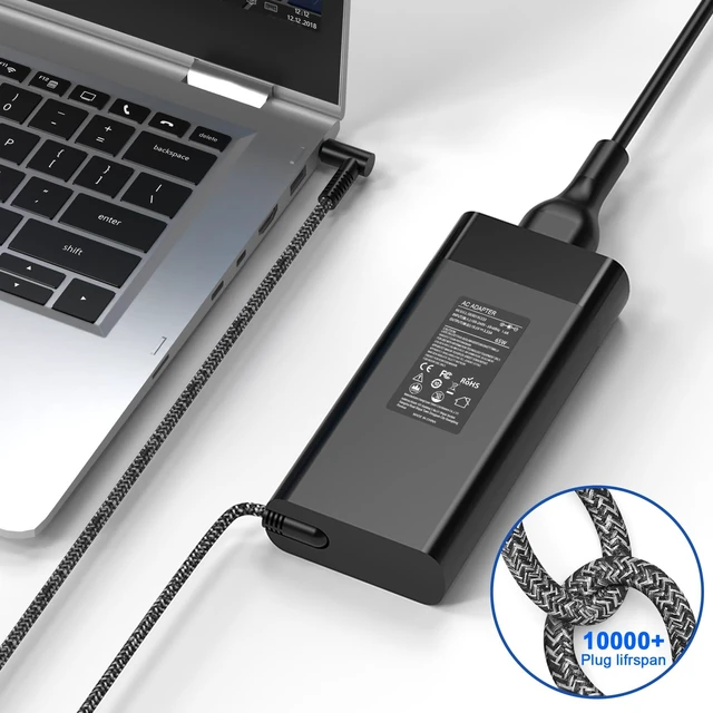 Alt view image 7 of 7 - 65W Laptop Charger 19.5V 3.33A Compatible with HP Envy,Spectre x360,EliteBook Pavilion Stream X360,ProBook 11 450 650 640 G1 G2 G3 G4 G5 G6 G7 Blue Tip 4.5 * 3.0mm Power Supply Cord