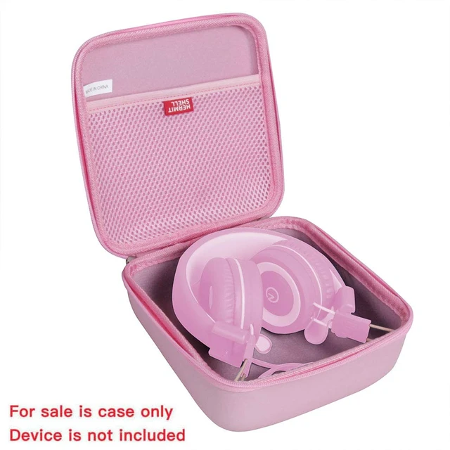 Alt view image 2 of 6 - Travel Case for noot Products K11 / Elecder i37 Kids Headphones (Pink)