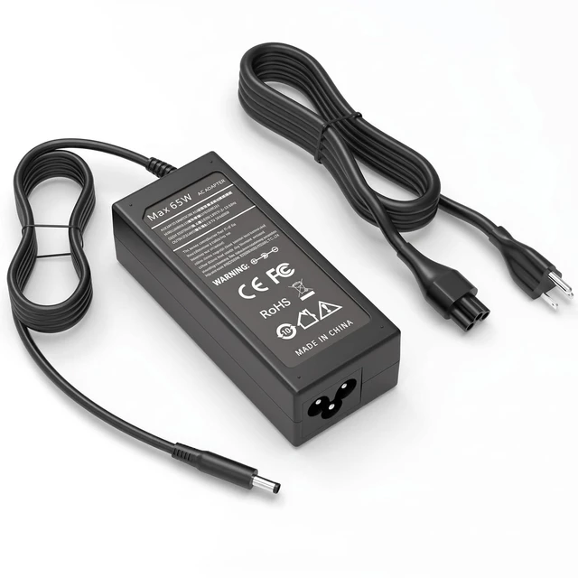 Main image of 65W 4.5mm AC Adapter Compatible with Dell Inspiron 16 15 14 Charger For Dell Inspiron 16 5620 5625 5630 5635 5640 5645, 15 3511 3520 3521 3530 3535, 14 5410 5420 5430 5490 2-in-1 AC Adapter