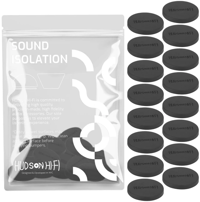 Main image of 1" Platinum Silicone Isolation Dot, Non-Skid Isolation Feet - No Adhesive - 20 Duro - 16 Pack