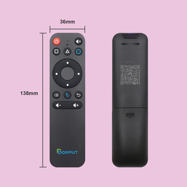 Alt view image 3 of 7 - BPR1S BT Remote IR Learning Remote with Air Mouse and Voice Control Universal Replacement Remote for ATV Android Box TV Stick Set-Top Box