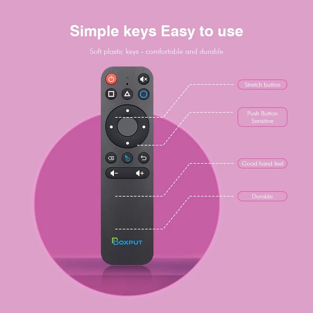 Alt view image 6 of 7 - BPR1S BT Remote IR Learning Remote with Air Mouse and Voice Control Universal Replacement Remote for ATV Android Box TV Stick Set-Top Box