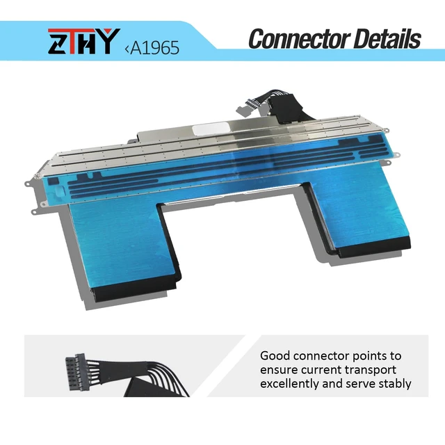 Alt view image 4 of 7 - A1965 A1932 A2179 Battery Replacement for MacBook Air 13 A1932 A2179 Laptop Model A1932 (2018 2019) A2179 (2020) Battery EMC 3184 3302 MacBookAir8,1 8,2 9,1 MRE82LL/A MRE92LL/A MVFH2LL/A 11.4V 49.9Wh